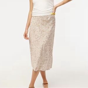 J. Crew Printed Bias Slip Skirt Size Small